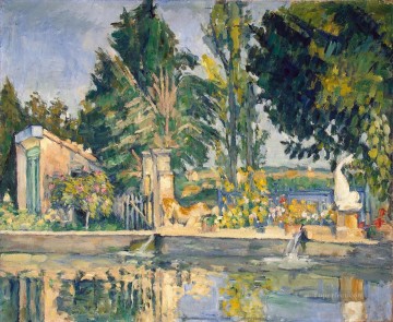  pool Oil Painting - Jas de Bouffan the pool Paul Cezanne